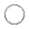 Eternity Band Wedding Ring in 14k White Gold with Round Natural Diamond at Gabriel & Co.