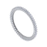 Eternity Band Wedding Ring in 14k White Gold with Round Natural Diamond at Gabriel & Co.