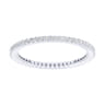 Eternity Band Wedding Ring in 14k White Gold with Round Natural Diamond at Gabriel & Co.