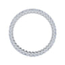 Eternity Band Wedding Ring in 14k White Gold with Round Natural Diamond at Gabriel & Co.
