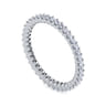Eternity Band Wedding Ring in 14k White Gold with Round Natural Diamond at Gabriel & Co.