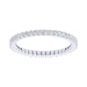 Eternity Band Wedding Ring in 14k White Gold with Round Natural Diamond at Gabriel & Co.