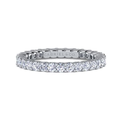 14K White Gold Prong Set Diamond Eternity Band