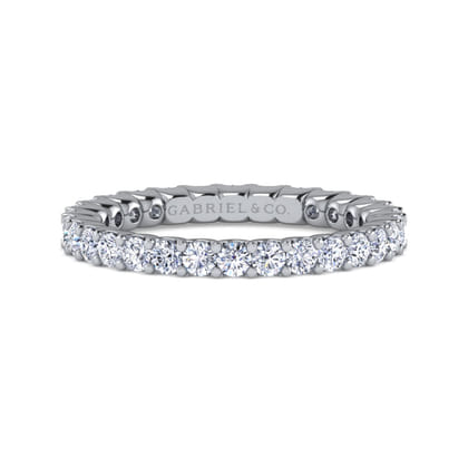 Andalucia - 14K White Gold Prong Set Diamond Eternity Band