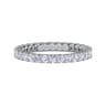 Eternity Band Wedding Ring in 14k White Gold with Round Natural Diamond at Gabriel & Co.