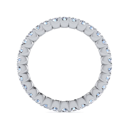 Andalucia - 14K White Gold Prong Set Diamond Eternity Band