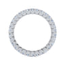 Eternity Band Wedding Ring in 14k White Gold with Round Natural Diamond at Gabriel & Co.