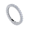 Eternity Band Wedding Ring in 14k White Gold with Round Natural Diamond at Gabriel & Co.