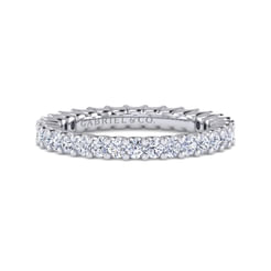 14K White Gold Prong Set Diamond Eternity Band