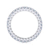 Eternity Band Wedding Ring in 14k White Gold with Round Natural Diamond at Gabriel & Co.