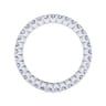 Eternity Band Wedding Ring in 14k White Gold with Round Natural Diamond at Gabriel & Co.