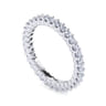 Eternity Band Wedding Ring in 14k White Gold with Round Natural Diamond at Gabriel & Co.