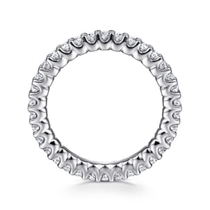 Andalucia - 14K White Gold Prong Set Diamond Eternity Band