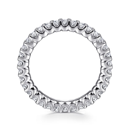 Andalucia - 14K White Gold Prong Set Diamond Eternity Band