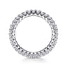 Eternity Band Wedding Ring in 14k White Gold with Round Natural Diamond at Gabriel & Co.