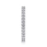 Eternity Band Wedding Ring in 14k White Gold with Round Natural Diamond at Gabriel & Co.