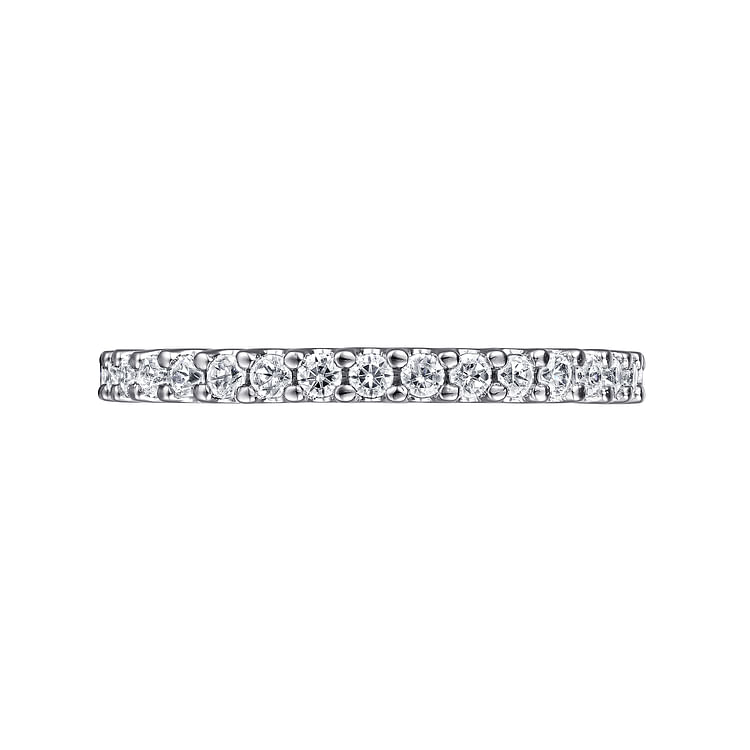 Andalucia - 14K White Gold Prong Set Diamond Eternity Band
