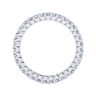Eternity Band Wedding Ring in 14k White Gold with Round Natural Diamond at Gabriel & Co.