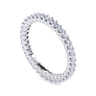 Eternity Band Wedding Ring in 14k White Gold with Round Natural Diamond at Gabriel & Co.