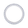 Eternity Band Wedding Ring in 14k White Gold with Round Natural Diamond at Gabriel & Co.