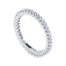 Eternity Band Wedding Ring in 14k White Gold with Round Natural Diamond at Gabriel & Co.