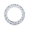 Eternity Band Wedding Ring in 14k White Gold with Round Natural Diamond at Gabriel & Co.