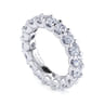 Eternity Band Wedding Ring in 14k White Gold with Round Natural Diamond at Gabriel & Co.