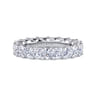 Eternity Band Wedding Ring in 14k White Gold with Round Natural Diamond at Gabriel & Co.