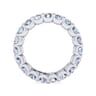 Eternity Band Wedding Ring in 14k White Gold with Round Natural Diamond at Gabriel & Co.