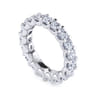 Eternity Band Wedding Ring in 14k White Gold with Round Natural Diamond at Gabriel & Co.