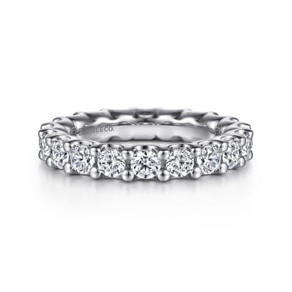 Andalucia - 14K White Gold Prong Set Diamond Eternity Band