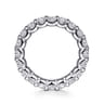 Eternity Band Wedding Ring in 14k White Gold with Round Natural Diamond at Gabriel & Co.