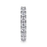 Eternity Band Wedding Ring in 14k White Gold with Round Natural Diamond at Gabriel & Co.
