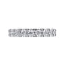 Eternity Band Wedding Ring in 14k White Gold with Round Natural Diamond at Gabriel & Co.