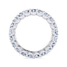 Eternity Band Wedding Ring in 14k White Gold with Round Natural Diamond at Gabriel & Co.