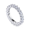 Eternity Band Wedding Ring in 14k White Gold with Round Natural Diamond at Gabriel & Co.