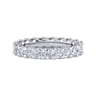 Eternity Band Wedding Ring in 14k White Gold with Round Natural Diamond at Gabriel & Co.
