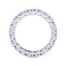 Eternity Band Wedding Ring in 14k White Gold with Round Natural Diamond at Gabriel & Co.