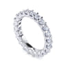 Eternity Band Wedding Ring in 14k White Gold with Round Natural Diamond at Gabriel & Co.