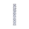 Eternity Band Wedding Ring in 14k White Gold with Round Natural Diamond at Gabriel & Co.