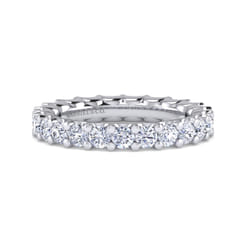 Andalucia - 14K White Gold Prong Set Diamond Eternity Band