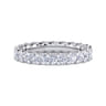 Eternity Band Wedding Ring in 14k White Gold with Round Natural Diamond at Gabriel & Co.