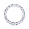 Eternity Band Wedding Ring in 14k White Gold with Round Natural Diamond at Gabriel & Co.