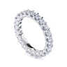 Eternity Band Wedding Ring in 14k White Gold with Round Natural Diamond at Gabriel & Co.