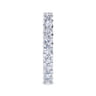 Eternity Band Wedding Ring in 14k White Gold with Round Natural Diamond at Gabriel & Co.