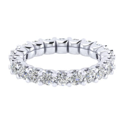 Andalucia - 14K White Gold Shared Prong Diamond Eternity Band
