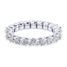 Eternity Band Wedding Ring in 14k White Gold with Round Natural Diamond at Gabriel & Co.