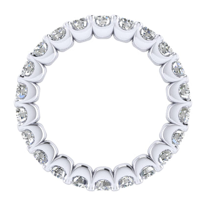 Andalucia - 14K White Gold Shared Prong Diamond Eternity Band