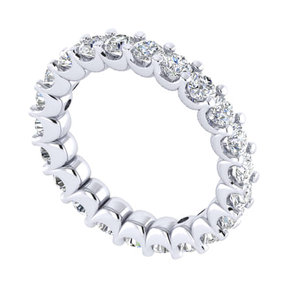 Andalucia - 14K White Gold Shared Prong Diamond Eternity Band