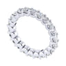 Eternity Band Wedding Ring in 14k White Gold with Round Natural Diamond at Gabriel & Co.